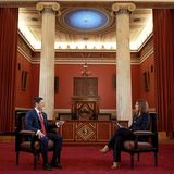 Ο Πρύτανης καθηγητής Γεράσιμος Σιάσος καλεσμένος στην εκπομπή του MEGA «Μεγάλη Εικόνα» με τη Νίκη Λυμπεράκη